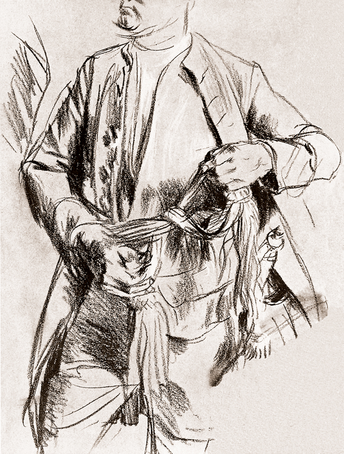  Adolpyh Von Menzel —— 普鲁士将军的肖像习作